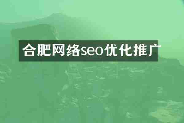 合肥网络seo优化推广