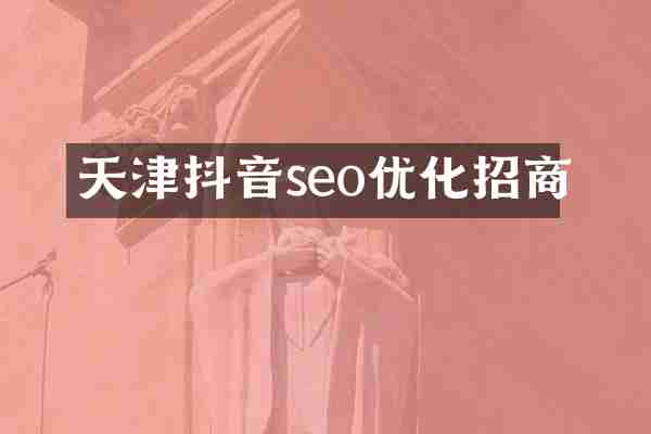 天津抖音seo优化招商