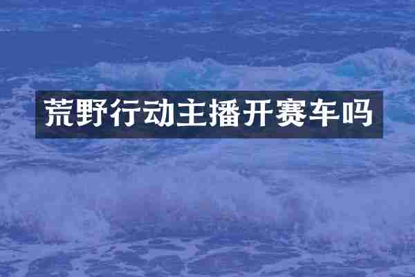 荒野行动主播开赛车吗