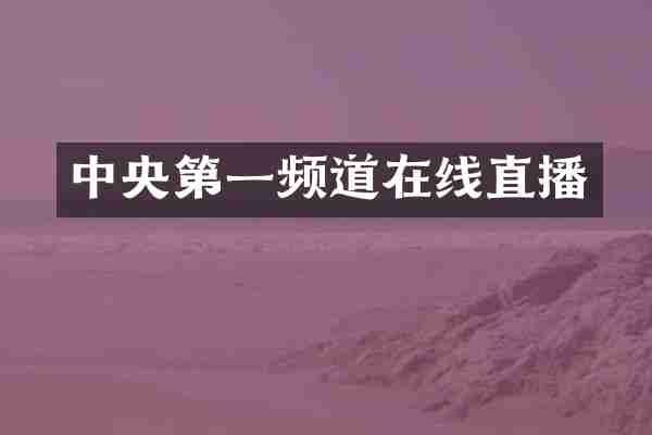 中央第一频道在线直播