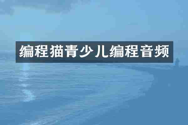 编程猫青少儿编程音频