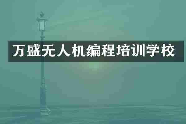 万盛无人机编程培训学校