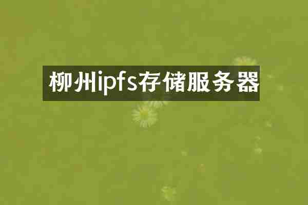 柳州ipfs存储服务器