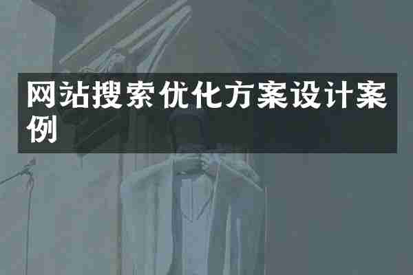网站搜索优化方案设计案例