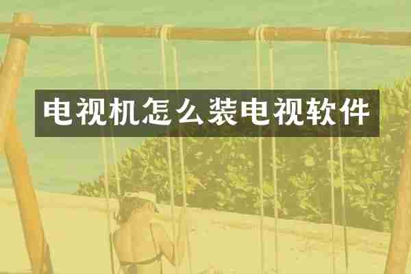 电视机怎么装电视软件