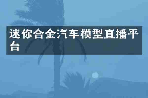 迷你合金汽车模型直播平台