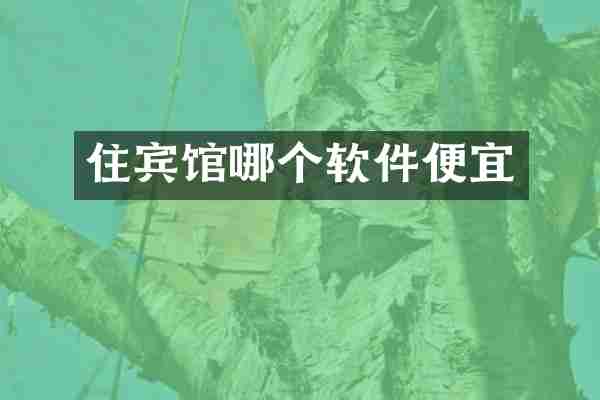 住宾馆哪个软件便宜