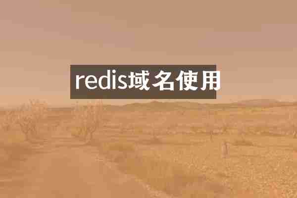 redis域名使用