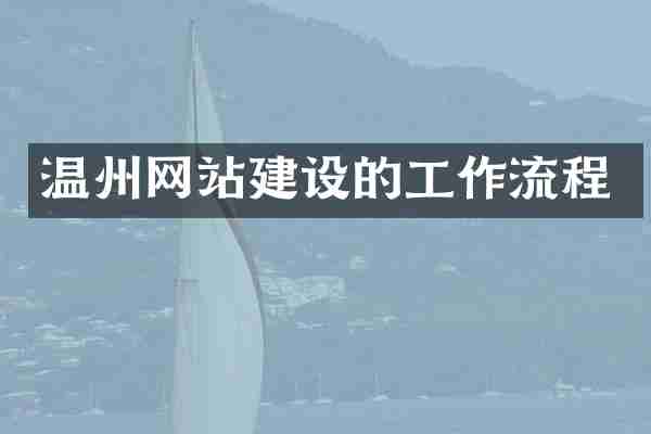 温州网站建设的工作流程