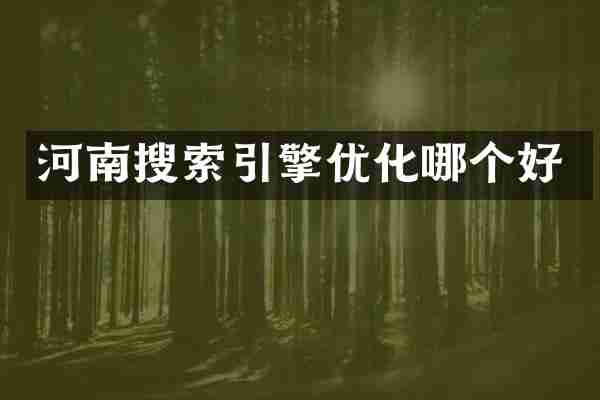 河南搜索引擎优化哪个好
