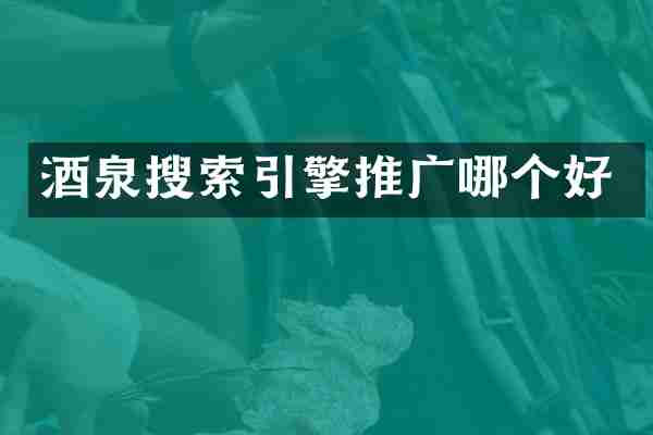 酒泉搜索引擎推广哪个好
