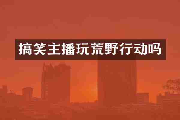 搞笑主播玩荒野行动吗