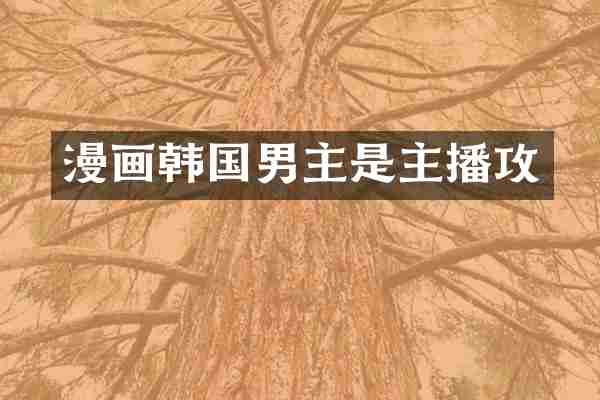 漫画韩国男主是主播攻