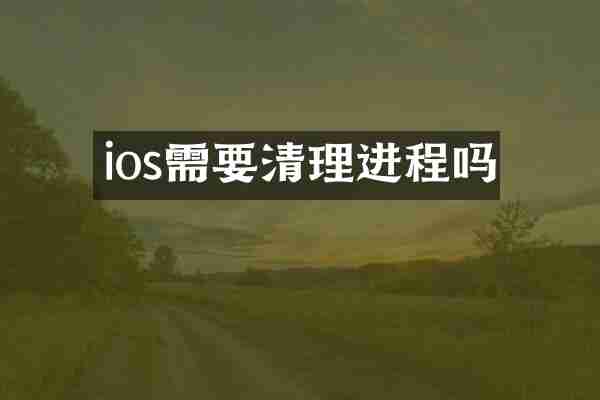 ios需要清理进程吗