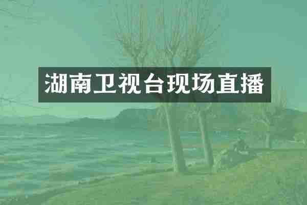 湖南卫视台现场直播
