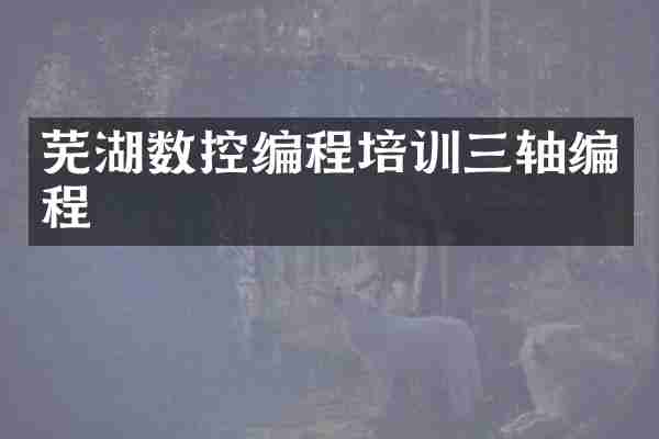 芜湖数控编程培训三轴编程