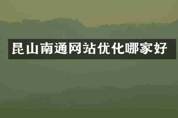 昆山南通网站优化哪家好