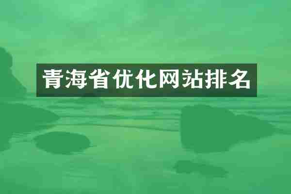 青海省优化网站排名