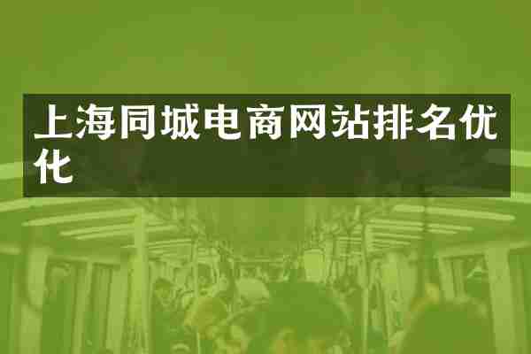 上海同城电商网站排名优化