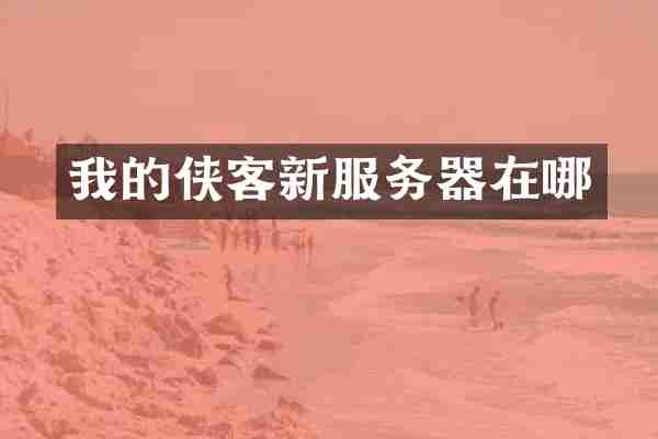 我的侠客新服务器在哪