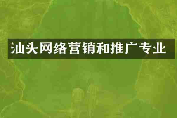 汕头网络营销和推广专业