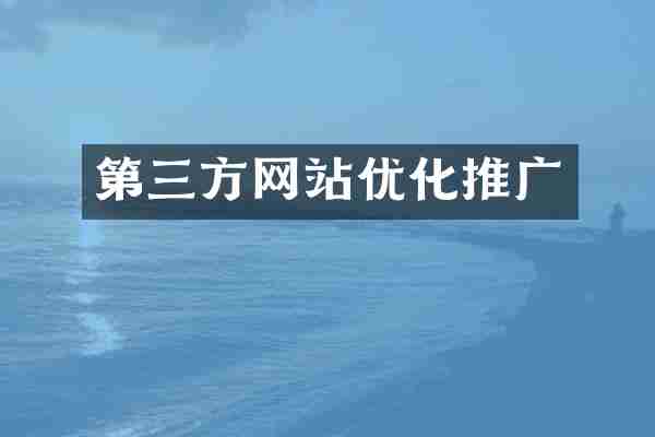 第三方网站优化推广