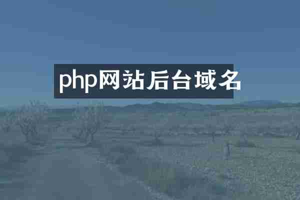php网站后台域名