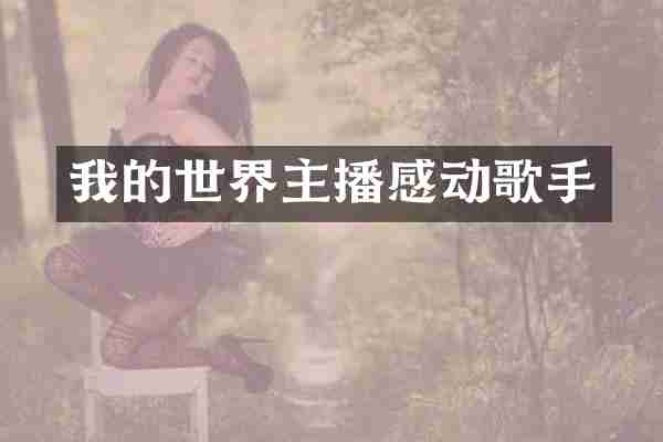 我的世界主播感动歌手