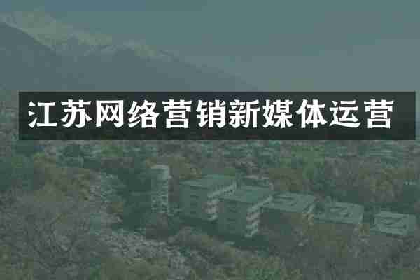 江苏网络营销新媒体运营