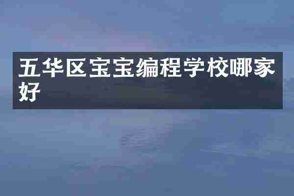 五华区宝宝编程学校哪家好