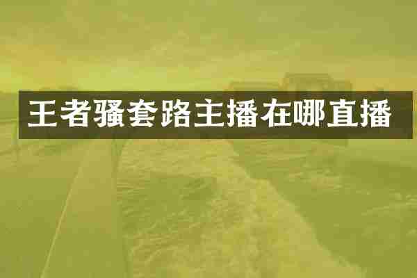 王者骚套路主播在哪直播