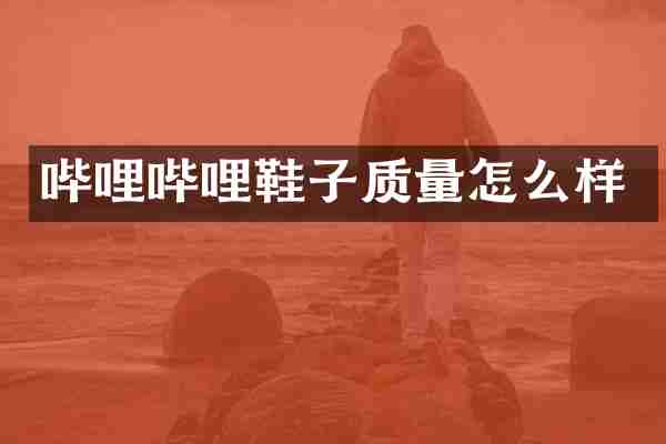 哔哩哔哩鞋子质量怎么样