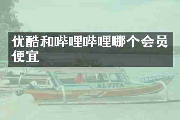 优酷和哔哩哔哩哪个会员便宜