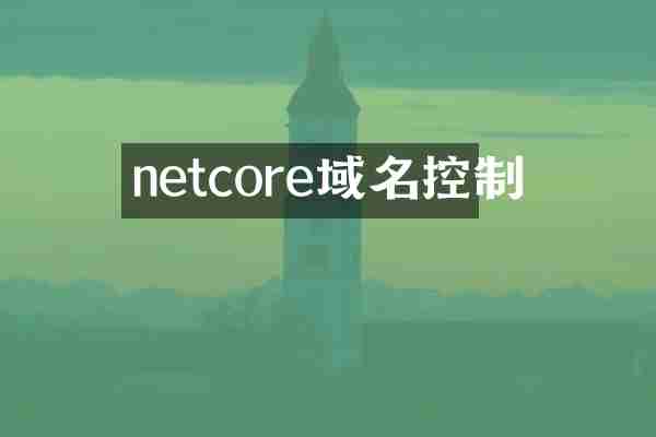 netcore域名控制