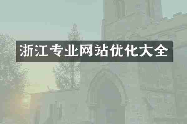 浙江专业网站优化大全