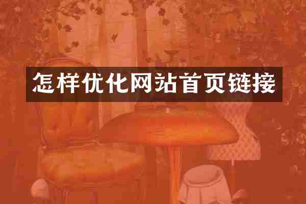 怎样优化网站首页链接