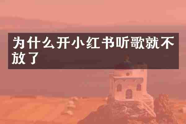 为什么开小红书听歌就不放了