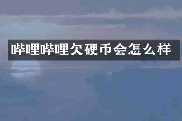 哔哩哔哩欠硬币会怎么样