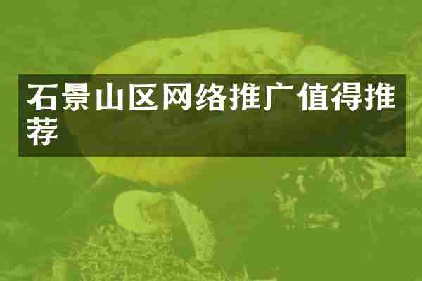 石景山区网络推广值得推荐
