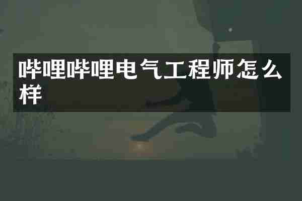 哔哩哔哩电气工程师怎么样