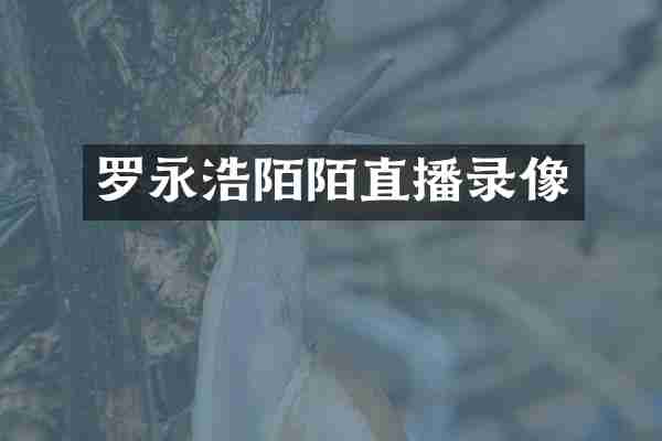 罗永浩陌陌直播录像