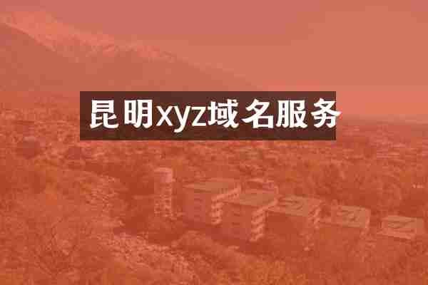 昆明xyz域名服务