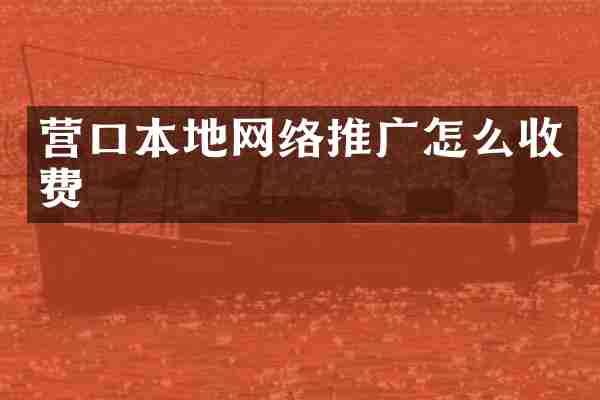 营口本地网络推广怎么收费