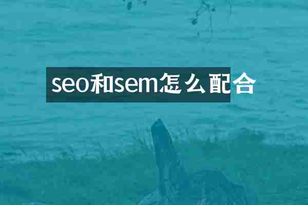 seo和sem怎么配合