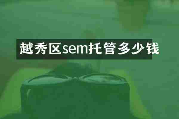 越秀区sem托管多少钱