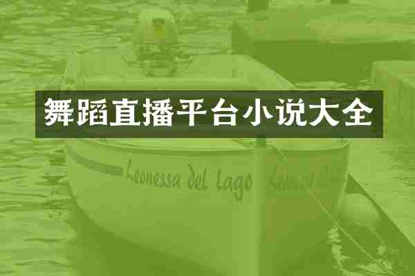 舞蹈直播平台小说大全