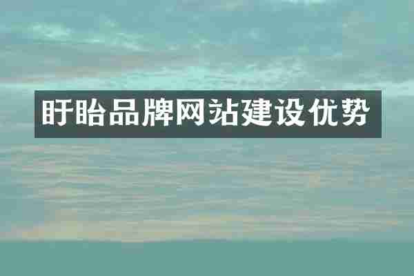 盱眙品牌网站建设优势