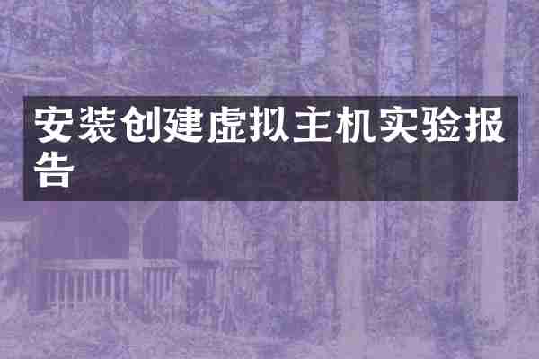 安装创建虚拟主机实验报告