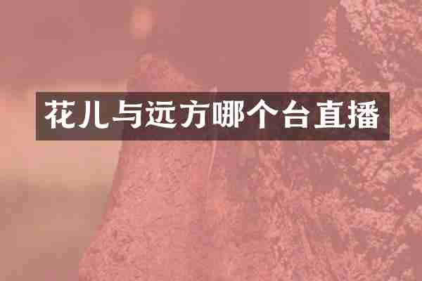 花儿与远方哪个台直播