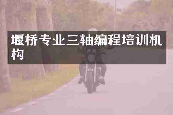 堰桥专业三轴编程培训机构